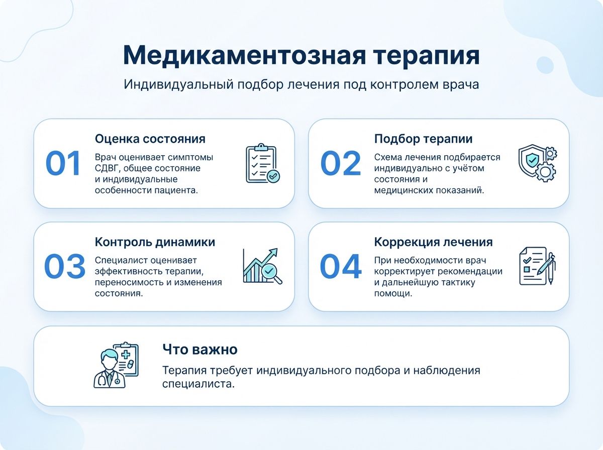 Лечение СДВГ в Муслюмово у детей и взрослыхинфографика